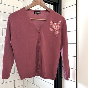 Vintage Pink Cardigan